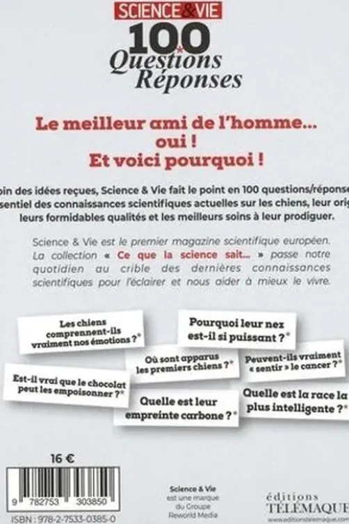 Ce que la science sait des chiens. 100 questions-réponses, Télémaque