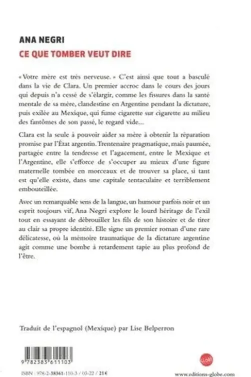 Ce que tomber veut dire, Ana Negri