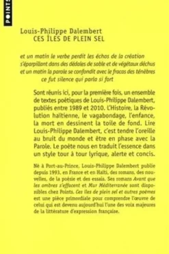 Ces îles de plein sel. Et autres poèmes, Louis-Philippe Dalembert