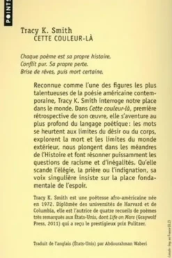 Cette couleur-là. Poèmes choisis, Tracy K. Smith