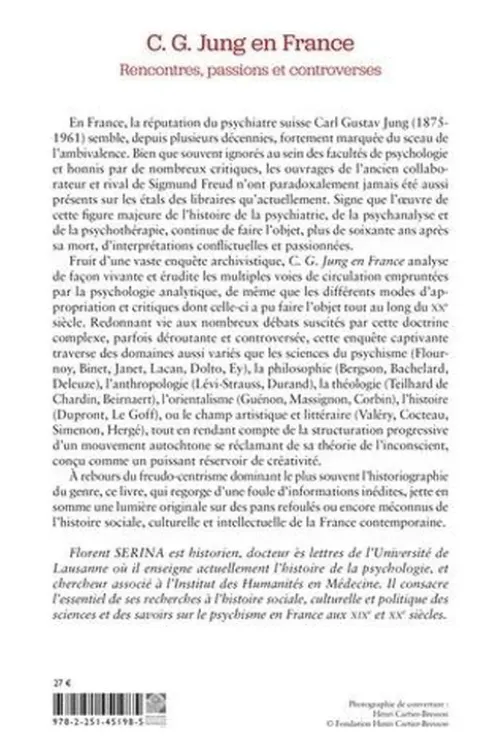 C. G. Jung en France. Rencontres, passions et controverses, Florent Serina