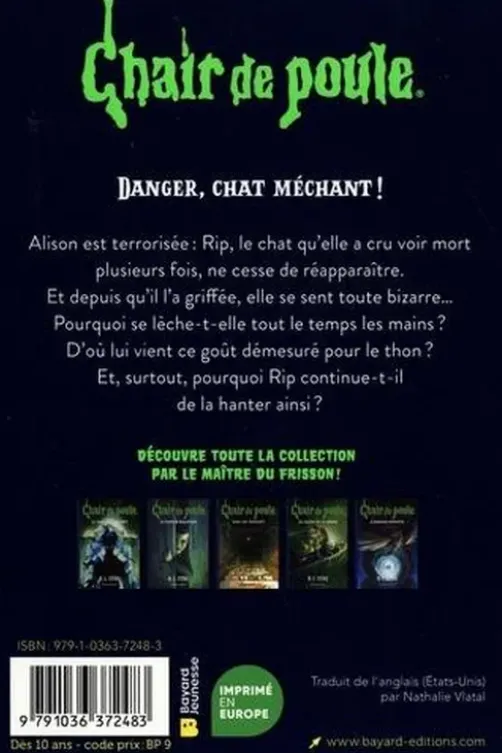 Chair de poule Tome 15 : Danger, chat méchant !, R. L. Stine
