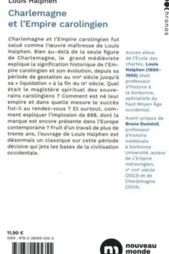 Charlemagne et l'Empire carolingien, Louis Halphen
