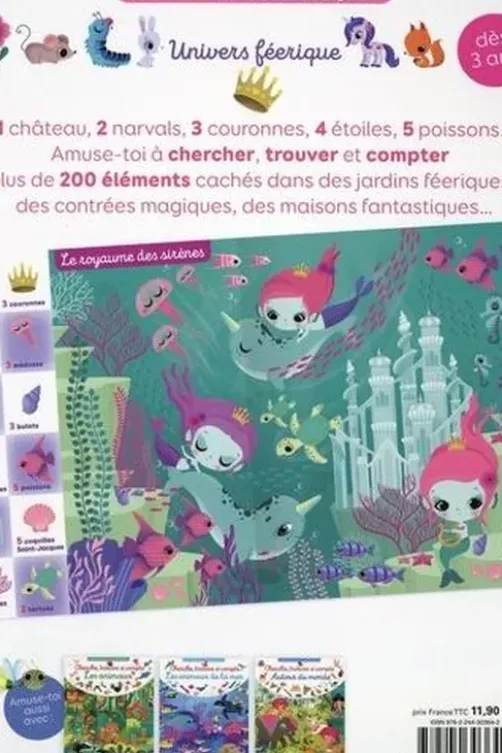 Cherche, trouve et compte univers féerique, Marzia Giordano