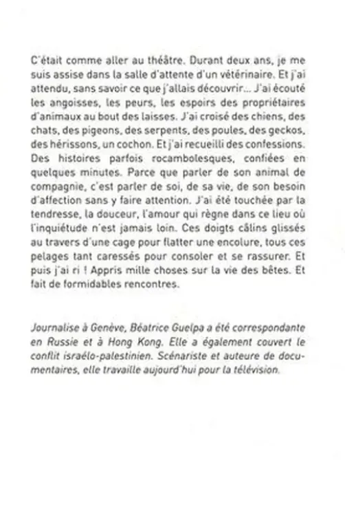 Chez le véto, Béatrice Guelpa