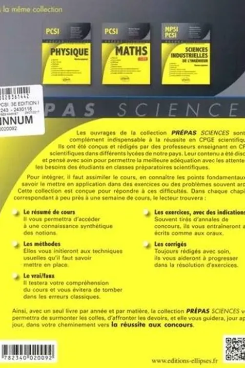 Chimie PCSI. 3e édition, Elsa Choubert