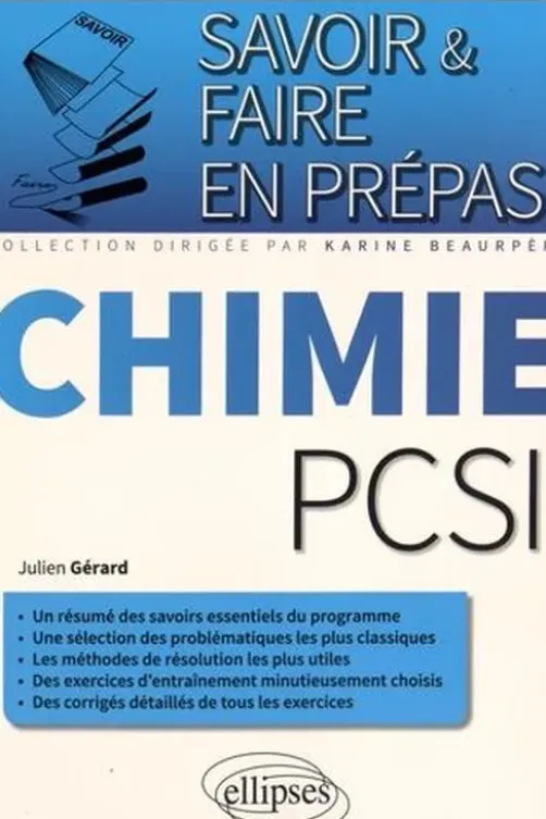 Chimie PCSI, Julien Gérard