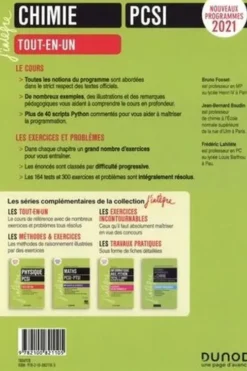 Chimie PCSI. Tout-en-un, 6e édition, Bruno Fosset