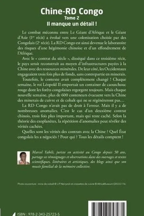 Chine-RD Congo. Tome 2, Il manque un détail !, Marcel Yabili