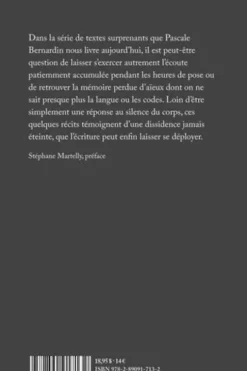 Chroniques frigides de modèle vivant, Pascale Bernardin