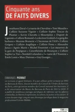 Cinquante ans de faits divers, Emmanuel Pierrat