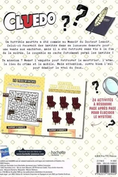 Cluedo. Mène l'enquête, Hachette Jeunesse