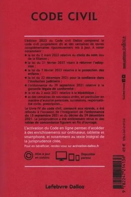 Code civil annoté. Edition 2023, Xavier Henry