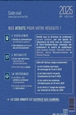 Code civil. Jaquette Blue Jungle, Edition 2025, Laurent Leveneur