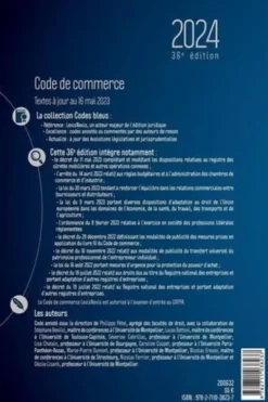 Code de commerce. Edition 2024, Philippe Pétel