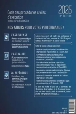 Code des procédures civiles d'exécution. Edition 2025, Ludovic Lauvergnat