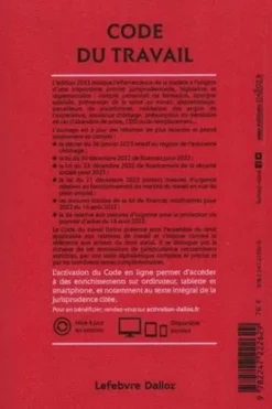 Code du travail. Annoté. Commenté en ligne, Edition 2023, Christophe Radé