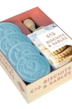 Coffret Biscuits & Sablés. Tout pour faire des biscuits & sablés. Avec 1 livre de recettes, 1 tampon et 4 motifs, Hachette