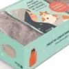 Coffret mains au chaud dans pattes de velours. Livret d'humour félin et moufles fourrées, Sophie Johnson