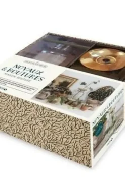 Coffret Noyaux & boutures. Le livre-guide avec 1 vase en verre et 1 coupelle en laiton, Tiphaine Germain-Lacour