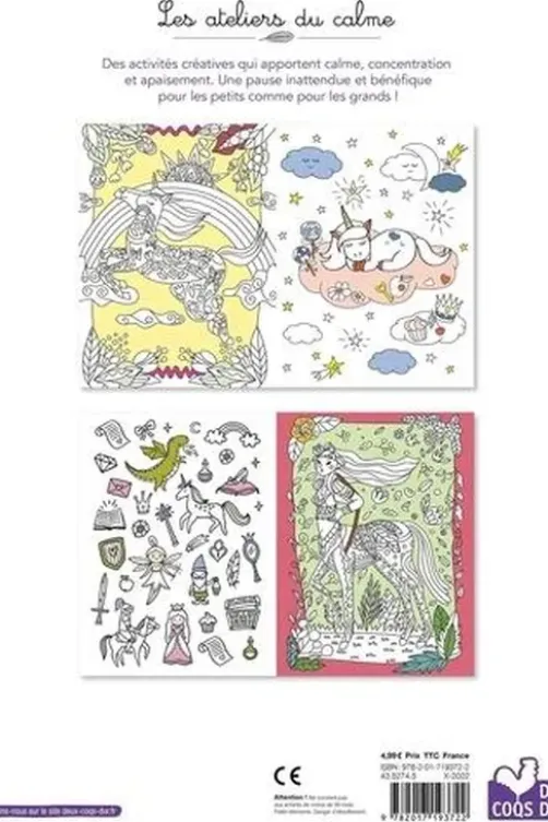 Coloriages relaxants. Imagine !, Deux Coqs d'or