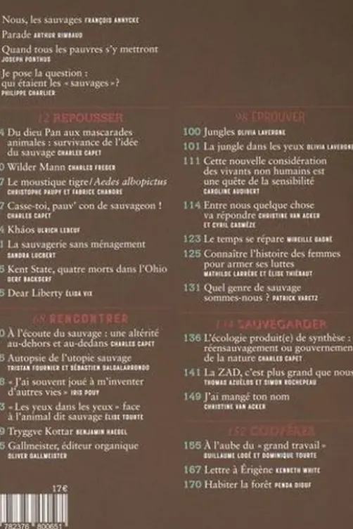 Colères du présent N° 1 : Nos mondes sauvages, François Annycke