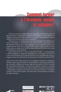 Comment former à l'économie sociale et solidaire ?, Josiane Stoessel-Ritz