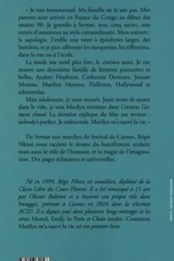 Comment Marilyn m'a sauvé la vie, Regis Nkissi