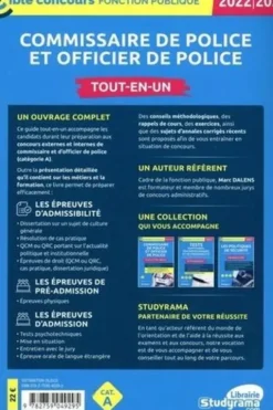 Commissaire de police et officier de police catégorie A. Tout-en-un, Edition 2022-2023, Marc Dalens