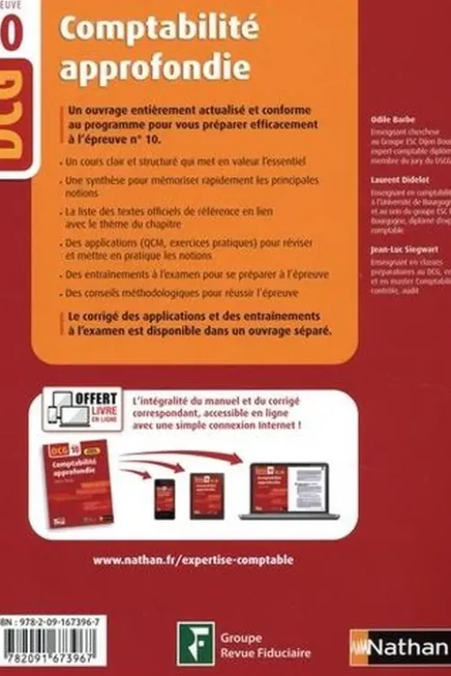 Comptabilité approfondie DCG 10. Manuel et applications, Edition 2021-2022, Odile Barbe