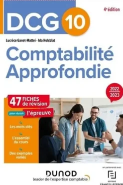 Comptabilité approfondie DCG 10. Fiches de révision, Edition 2022-2023, Lucrèce Ganet-Mattei