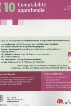 Comptabilité approfondie DCG 10. Edition 2024-2025, Pascale Recroix