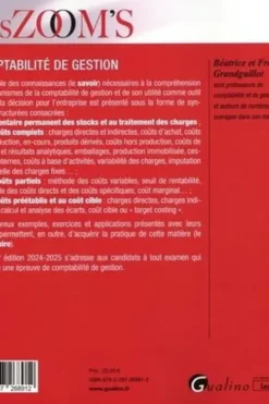 Comptabilité de gestion. Edition 2024-2025, Francis Grandguillot