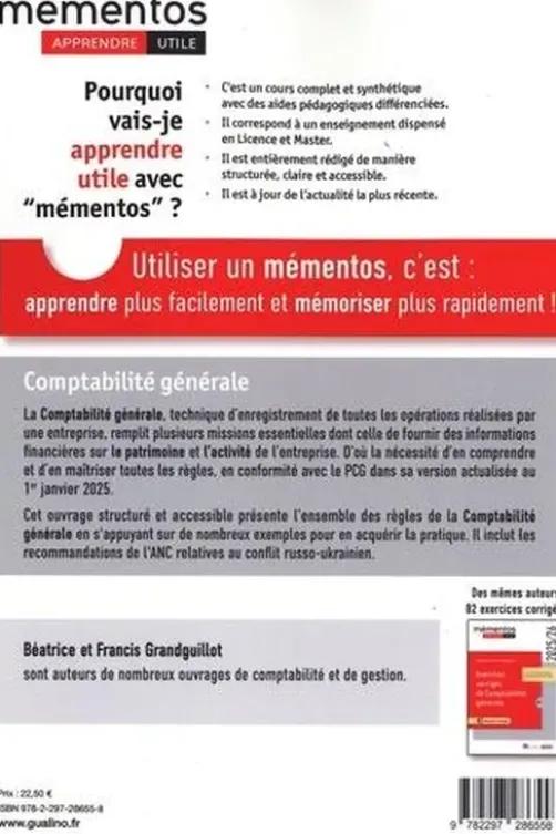Comptabilité générale. Edition 2025-2026, Francis Grandguillot