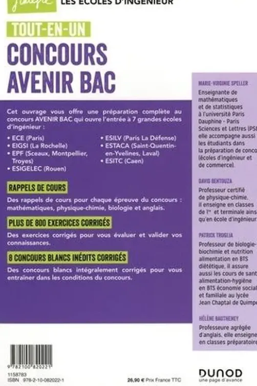 Concours Avenir Bac. Tout-en-un, Edition 2021, Marie-Virginie Speller