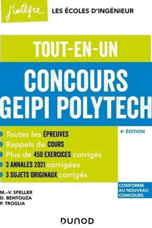 Concours Geipi Polytech. Tout-en-un, 4e édition, Marie-Virginie Speller