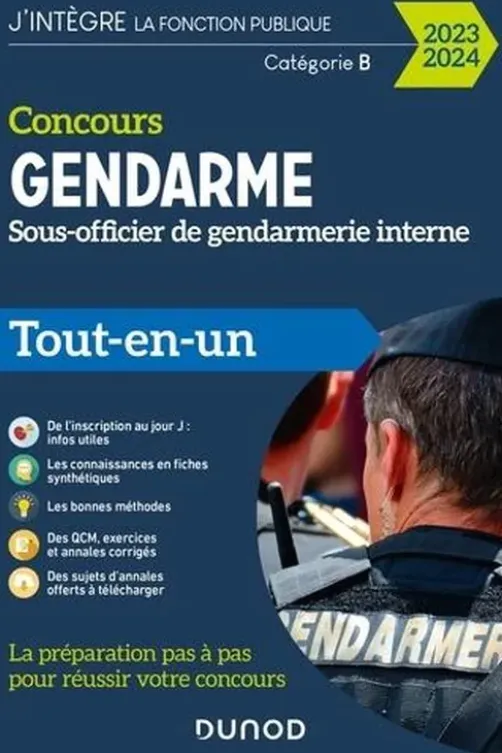 Concours gendarme. Sous officier de gendarmerie interne, Edition 2023-2024, Jean-Marc Groga