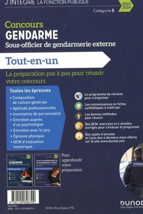Concours Gendarme, sous-officier de gendarmerie externe. Tout-en-un, Edition 2023-2024, Benoît Priet