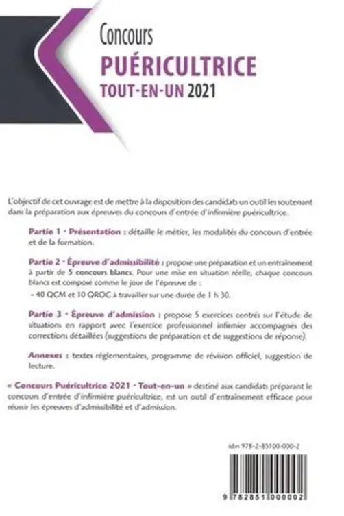 Concours puéricultrice. Edition 2021, Marie-Jeanne Lorson