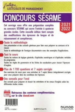 Concours Sésame. Tout-en-un, Edition 2021-2022, Marie-Virginie Speller