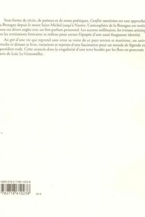 Confins maritimes, Yves Peyré
