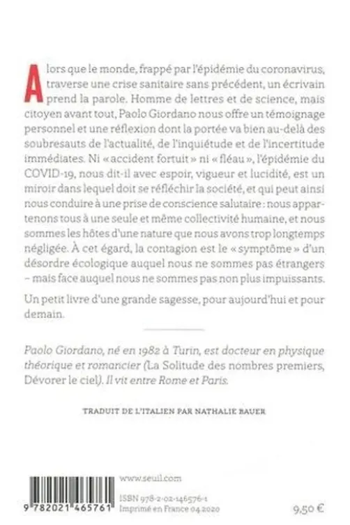 Contagions, Paolo Giordano