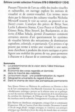 Contre-visualités. Ecarts tactiques dans l'art contemporain, Sara Alonso Gomez