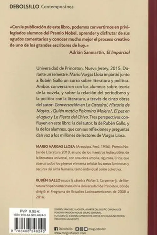 Conversacion en Princeton. Edition en espagnol, Mario Vargas Llosa