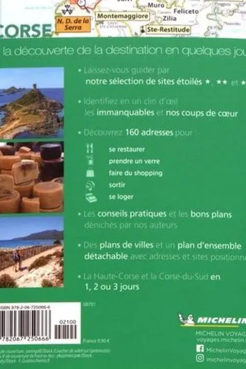 Corse. Edition 2021. Avec 1 Plan détachable, Michelin