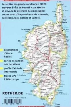 Corse GR 20. Une randonnée à travers la "Montagne dans la Mer", 6e édition, Willi Hausmann