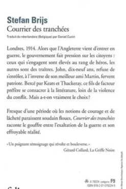 Courrier des tranchées, Stefan Brijs