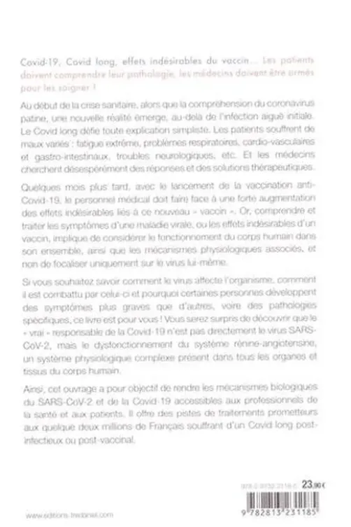 Covid long et effets indésirables du vaccin. Mécanismes biologiques et traitements prometteurs, Jean-Marc Sabatier