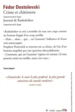 Crime et châtiment. Suivi du Journal de Raskolnikov, Fédor Dostoïevski