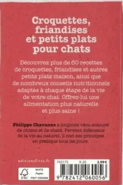 Croquettes, friandises et petits plats pour chats, Philippe Chavanne